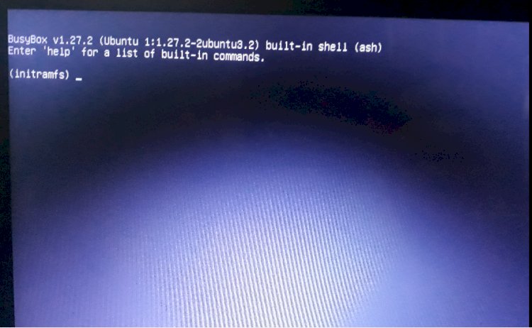 Linux Mint initramfs Sorunu ve çözümü